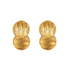 Wholesale Titanium Steel Women's Simple Geometric Double Circle Earrings With Electroplating