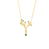 Wholesale Titanium Steel Women's Tree Of Life Inlaid Multicolor Zircon Electroplated Necklace