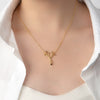 Wholesale Titanium Steel Women's Tree Of Life Inlaid Multicolor Zircon Electroplated Necklace