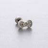 Wholesale Titanium Steel Zircon Bow Shaped Earrings For Women