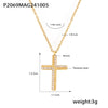 Wholesale 316L Stainless Steel Zircon Geometric Pendant Necklace For Women With Electroplating Treatment And Regular Chain