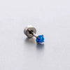 Wholesale Titanium Steel Zircon Love Geometric Bow Ear Nails For Women