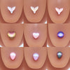 Wholesale Tongue Nail Stainless Steel Heart Shape Electroplating Puncture Jewelry