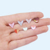 Wholesale Tongue Nail Stainless Steel Heart Shape Electroplating Puncture Jewelry