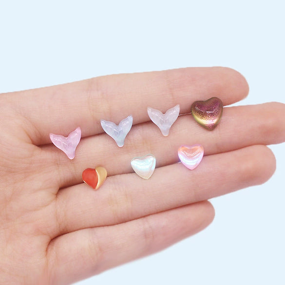 Wholesale Tongue Nail Stainless Steel Heart Shape Electroplating Puncture Jewelry