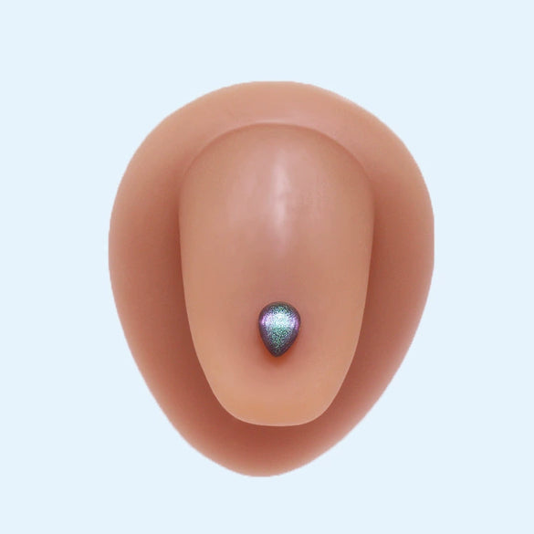 Wholesale Tongue Nail Stainless Steel Heart Shape Electroplating Puncture Jewelry
