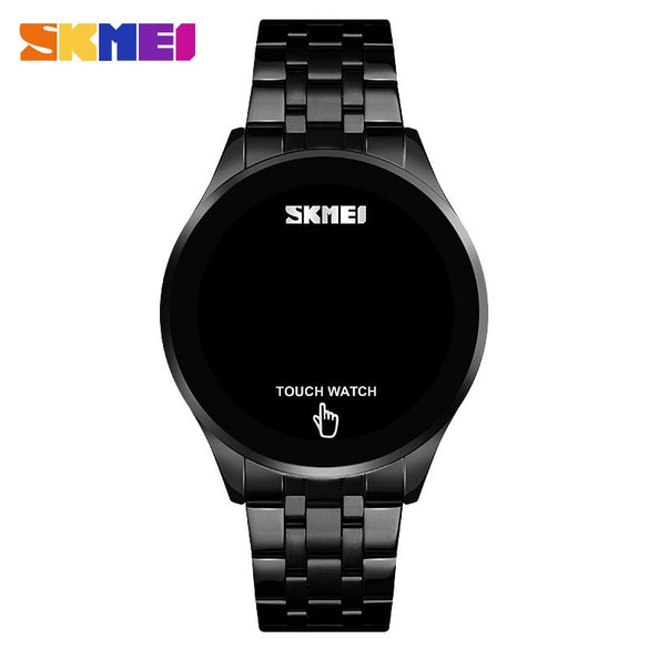 Wholesale Touch Screen Watch Zinc Alloy Case Stainless Steel Strap Round Luminous Electronic Watch For Men
