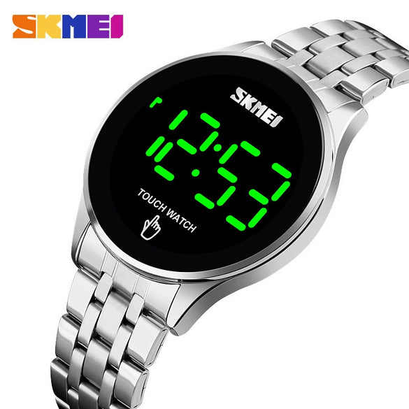 Wholesale Touch Screen Watch Zinc Alloy Case Stainless Steel Strap Round Luminous Electronic Watch For Men