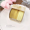 Wholesale Towel Ring And Hair Ring Cloth Material High Elasticity Fashion Geometric Style Handmade