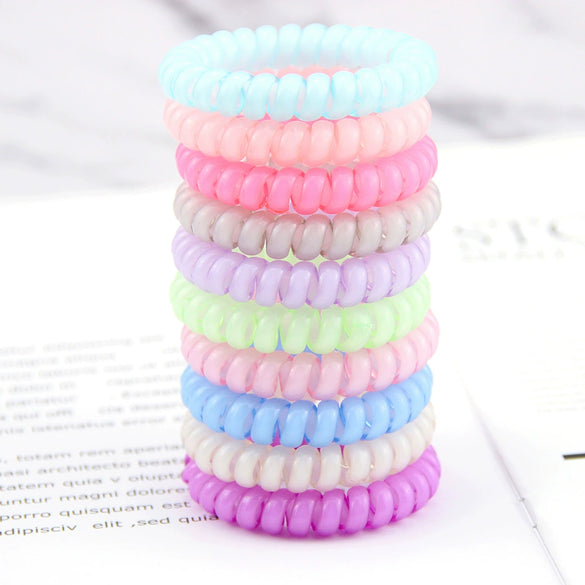Wholesale Tpu Elastic Hair Band Bracelet With Round Shape And Printing Design