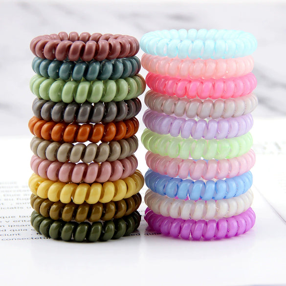 Wholesale Tpu Elastic Hair Band Bracelet With Round Shape And Printing Design
