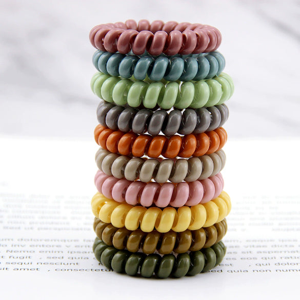 Wholesale Tpu Elastic Hair Band Bracelet With Round Shape And Printing Design