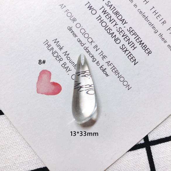 Wholesale Transparent Drop Resin Pendant Jewelry Accessories With Dripping Glue Process