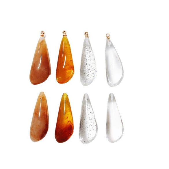 Wholesale Transparent Drop Resin Pendant Jewelry Accessories With Dripping Glue Process