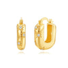 Wholesale Trendy Fashion Copper Earrings With Geometric Star Design And Zirconia Treatment For Women