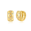 Wholesale Trendy Fashion Copper Earrings With Geometric Star Design And Zirconia Treatment For Women