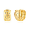 Wholesale Trendy Fashion Copper Earrings With Geometric Star Design And Zirconia Treatment For Women