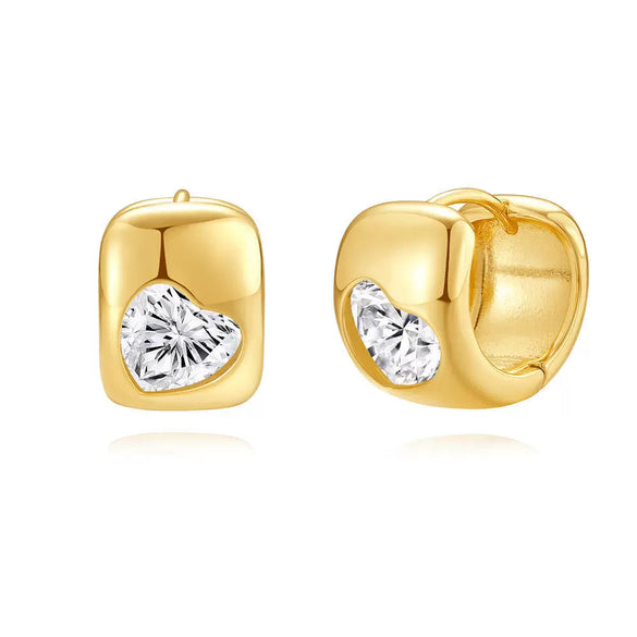 Wholesale Trendy Fashion Copper Earrings With Geometric Star Design And Zirconia Treatment For Women