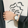 Wholesale Trendy Fashion Round Quartz Watches For Men And Women Alloy Case And Ordinary Glass Mirror Leisure Style