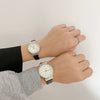 Wholesale Trendy Fashion Round Quartz Watches For Men And Women Alloy Case And Ordinary Glass Mirror Leisure Style