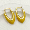 Wholesale Trendy Ushaped Drop Earrings Stainless Steel Geometric Electroplated
