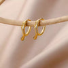 Wholesale Trendy Women's Highend Zircon Earrings Copper Gold Plated With Artificial Gemstones Semiprecious Stones