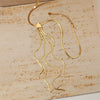 Wholesale Triangle Tassel Pendant Necklace In Stainless Steel With Geometric Design And Electroplating