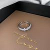 Wholesale Turquoise Geometric Style Opening Ring With Electroplating Treatment For Women