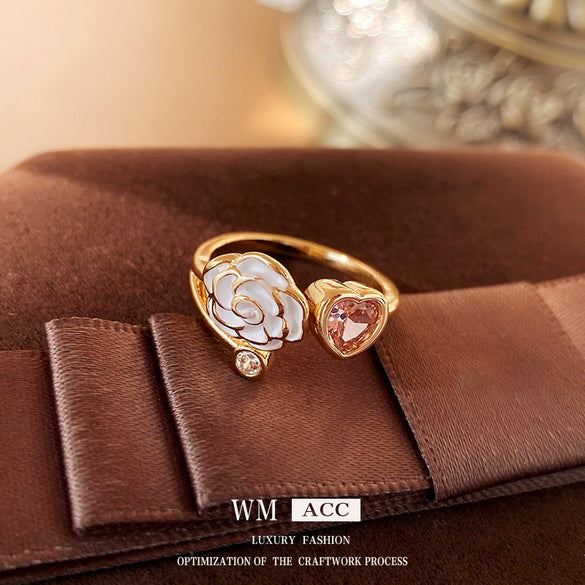 Wholesale Turquoise Geometric Style Opening Ring With Electroplating Treatment For Women