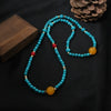 Wholesale Turquoise Gold Plated Handmade Retro Style Women's Necklace