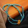 Wholesale Turquoise Gold Plated Handmade Retro Style Women's Necklace