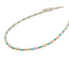 Wholesale Turquoise Imitation Pearl Beaded Geometric Handmade Necklace And Bracelet For Women