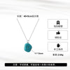 Wholesale Turquoise Jewelry Geometric Shaped Pendant Retro Unique Electroplated Necklace For Women