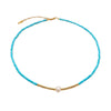 Wholesale Turquoise Women's Beaded Clavicle Chain Necklace With Geometric Style Handmade