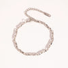 Wholesale Twist Chain Necklace Bracelet Anklet Suit In Stainless Steel With Geometric Style And Electric Polishing