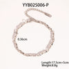 Wholesale Twist Chain Necklace Bracelet Anklet Suit In Stainless Steel With Geometric Style And Electric Polishing