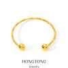 Wholesale Twist Thread Bracelet Stainless Steel Titanium Steel Colorretaining Electroplated British Retro Geometric Fashion Accessories