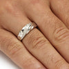 Wholesale Twisted Alloy Ring With Wave Pattern Electroplated Minimalist And Geometric Style Unisex