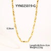 Wholesale Twisted Chain Necklace Bracelet Anklet Suit In Stainless Steel With Vacuum Real Gold Electroplating In Pvd Furnace For Women