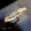 Wholesale Twisted Ring Copper Light Luxury Geometric Style