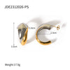 Wholesale Two Color Stainless Steel Jewelry With Quiet Design And Joker Pattern Electroplated Non Fading