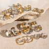 Wholesale Two Color Stainless Steel Jewelry With Quiet Design And Joker Pattern Electroplated Non Fading