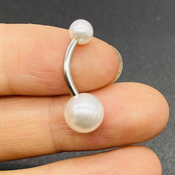 Wholesale Unisex Acrylic Navel Ring Jewelry Stainless Steel Candy Color Round Style
