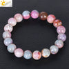 Wholesale Unisex Agate Bracelet With Dyed Natural Stone Beads And Polishing Treatment