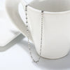 Wholesale Unisex Allmatch Geometric S925 Sterling Silver Clavicle Necklace With Electroplating Treatment