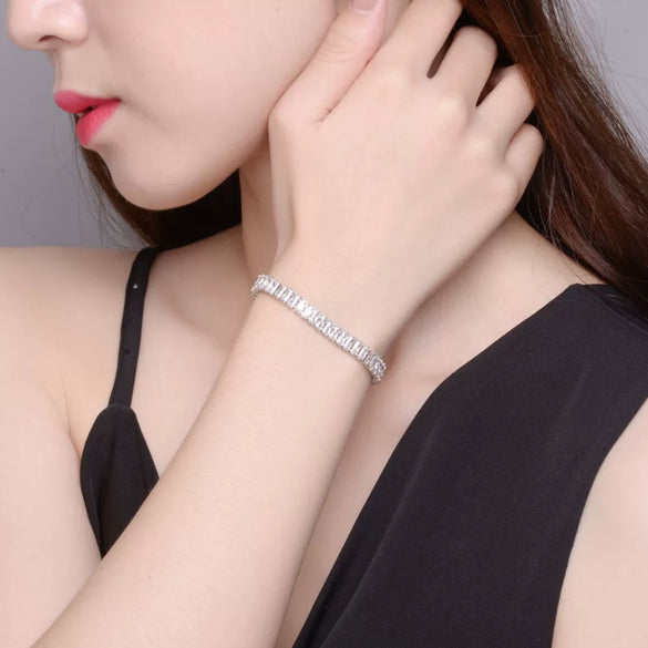 Wholesale Unisex And Women's Bracelet Copper Rhombus Electroplated With Color Retained Gold
