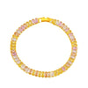 Wholesale Unisex And Women's Bracelet Copper Rhombus Electroplated With Color Retained Gold
