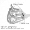 Wholesale Unisex And Women's Geometric Stainless Steel Vacuum Plated Open Rings With Ins Style