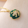 Wholesale Unisex Animal Shaped Copper 18K Gold Plated Frog Pendant Necklace With Ball Chain