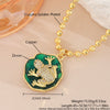 Wholesale Unisex Animal Shaped Copper 18K Gold Plated Frog Pendant Necklace With Ball Chain
